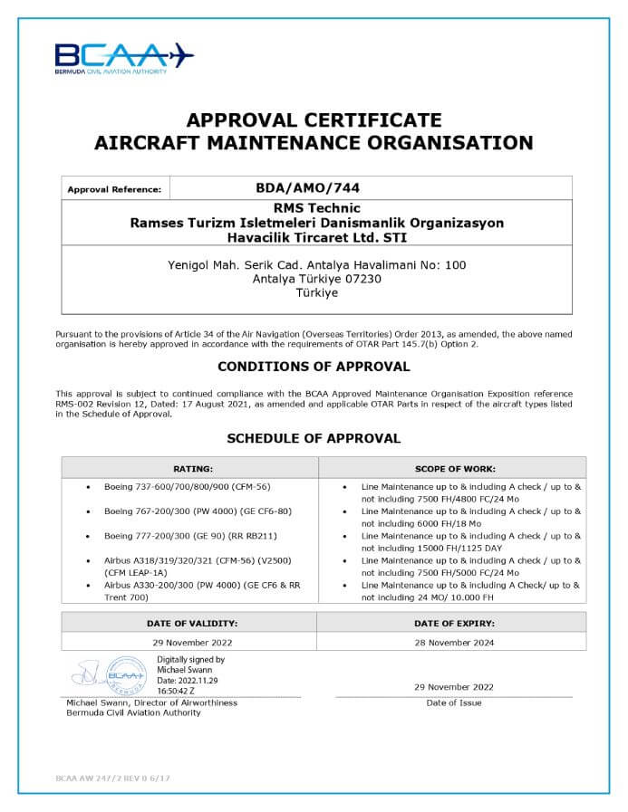 BDA AMO 744 till 28 November 2022